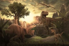 Фреска Динозавры