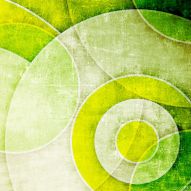 Фреска Зеленые круги